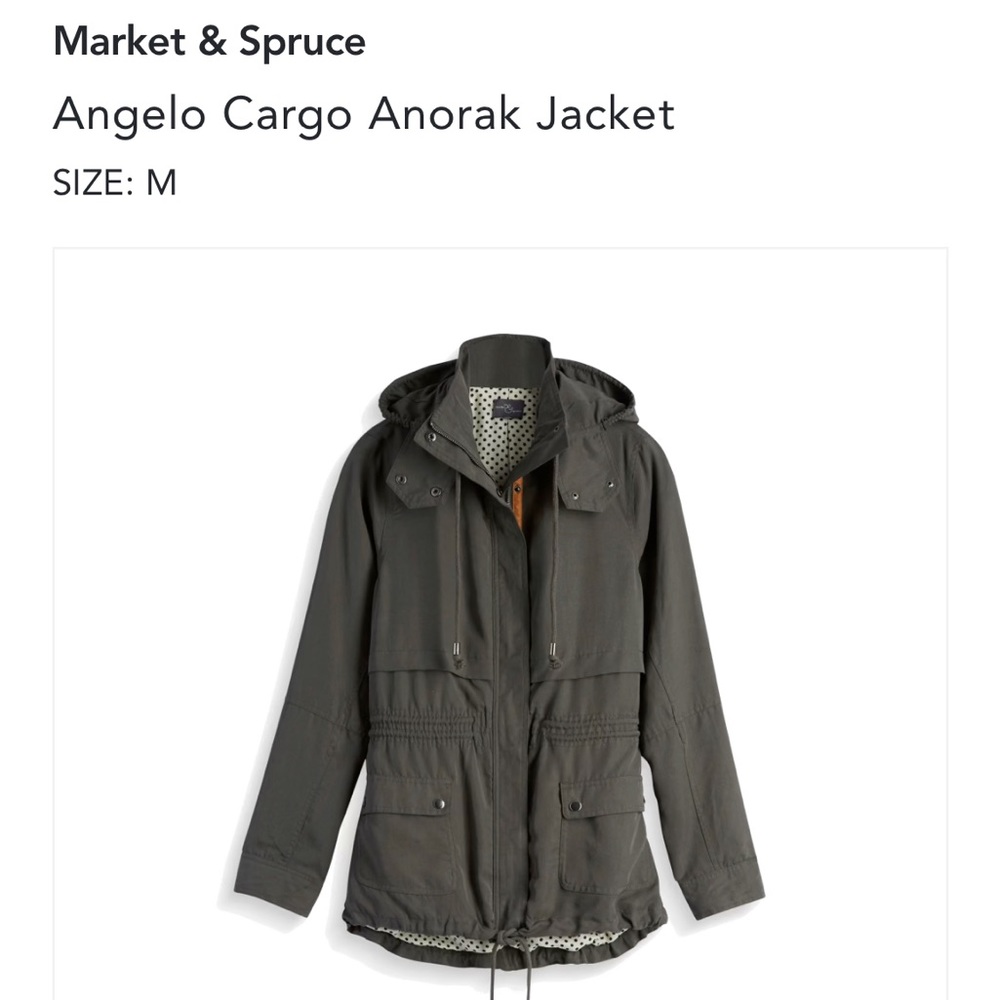 Market and spruce Angelo cargo anorak jacket